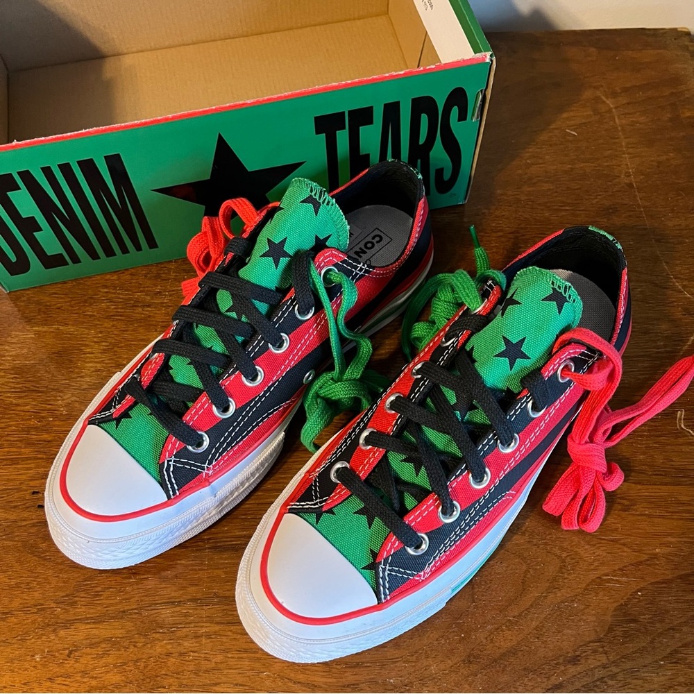 CONVERSE x DENIM TEARS Women’s Chuck Taylor All Star 70 Low Sneakers - Picture 6 of 9